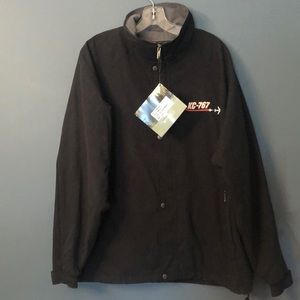 New North End men’s black long sleeve jacket size Large